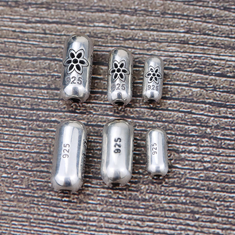 项链连接扣圆珠链猪腰扣925纯银