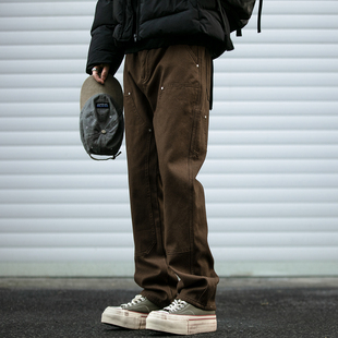 celanfit直筒裤 美式 男春秋高街vibe潮牌宽松休闲长裤 伐木裤 子 工装