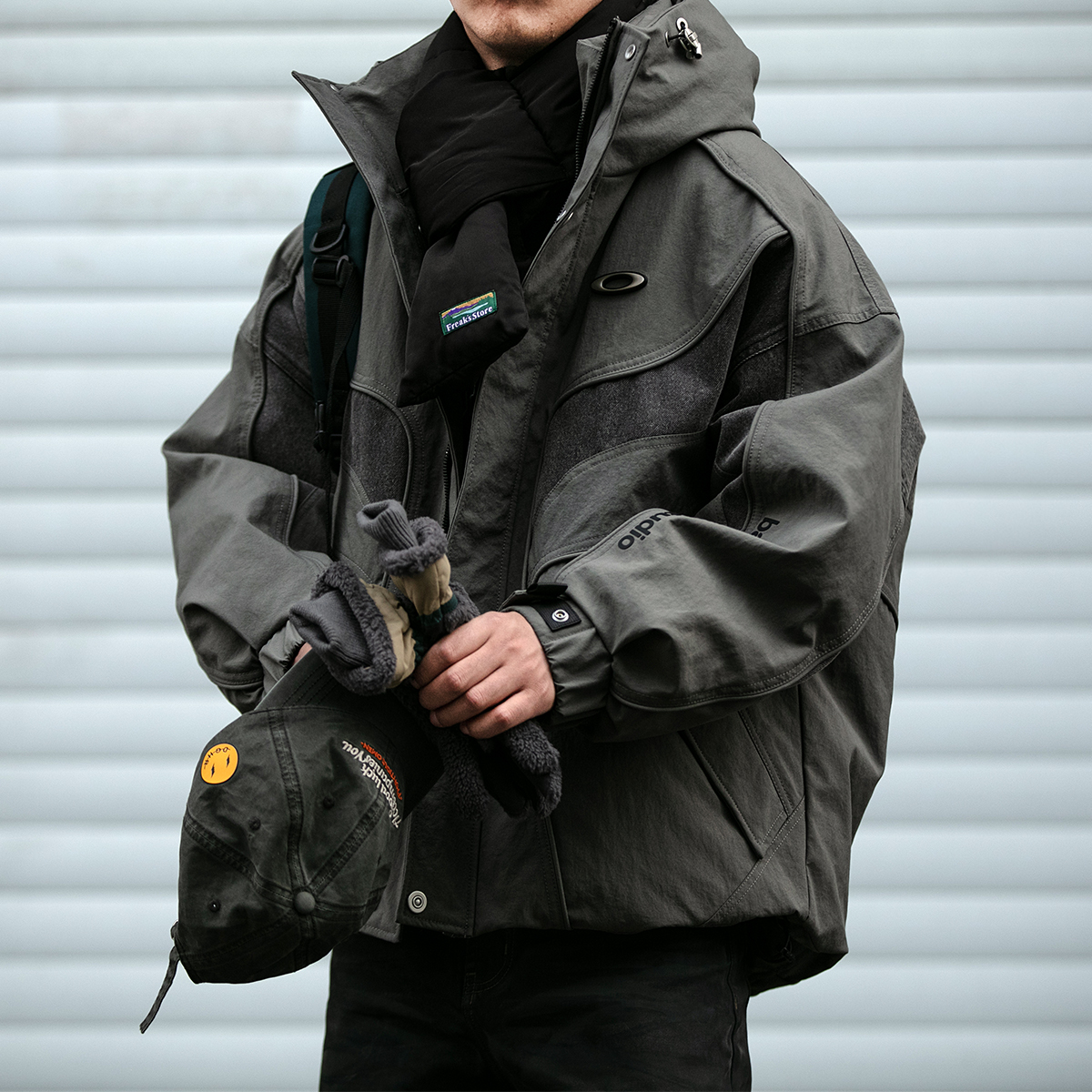 重工解构拼接90白鸭绒派克羽绒服