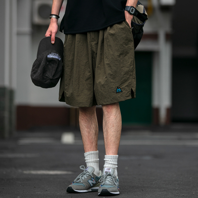 原创五分裤机能潮流速干短裤