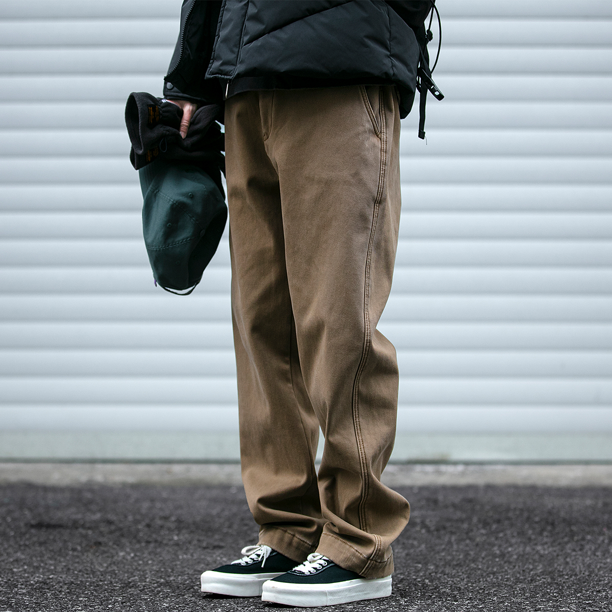 长裤宽松日系潮牌加绒加厚工装裤