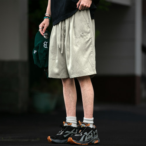 莱赛尔天丝凉感短裤男夏季五分裤