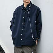重磅加密涤棉 小外套 男秋冬厚实寸衫 日潮cityboy廓形宽松工装 衬衫