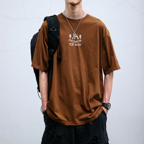 短裤日系潮牌青年印花T恤