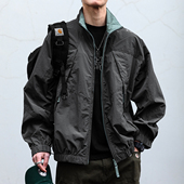 山系户外三防冲锋衣外套男春秋宽松防晒速干立领夹克 生机盎然