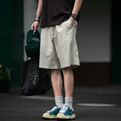 夏季 户外运动休闲中裤 速干凉感短裤 男潮牌轻薄透气情侣宽松五分裤