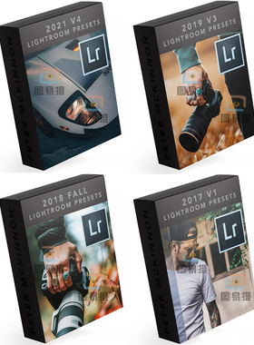 Peter McKinnon 油管大神摄影师4套Lightroom调色LR预设包PS滤镜