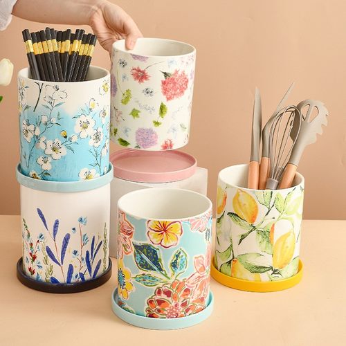 抗菌防霉筷子收纳筒笔筒化妆刷罐