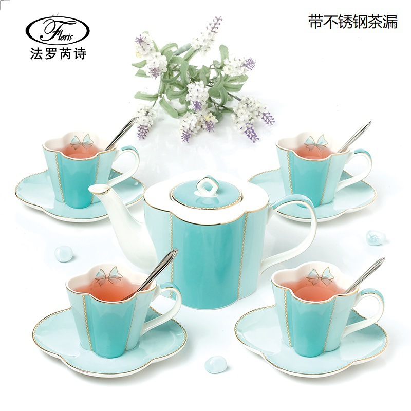 高颜值咖啡杯碟花茶杯下午茶320