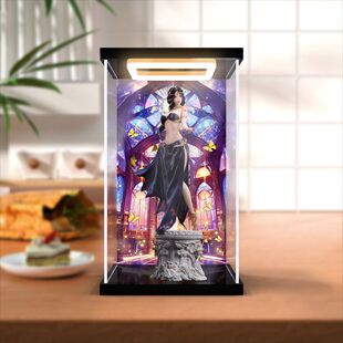 适用BearPanda 鬼刀 风铃 邂逅 手办模型防尘罩亚克力回灯收纳盒