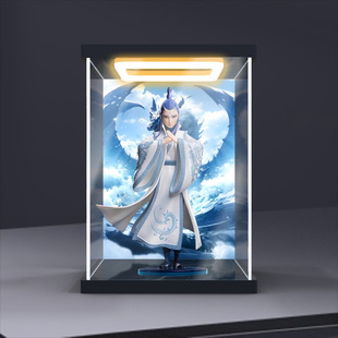 适用FunCrazy 电影《哪吒之魔童闹海》 敖丙手办高清回型灯收纳盒