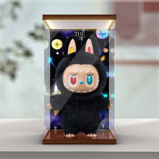 适用泡泡玛特The monsters 10周年 zimomo搪胶大娃灯箱防尘收纳盒