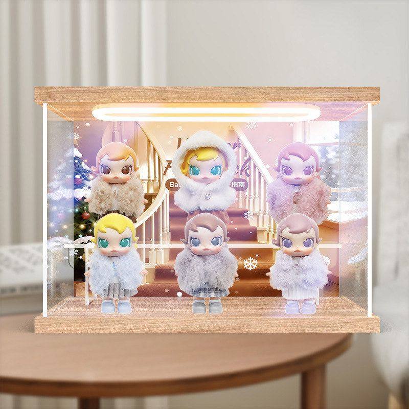 适用泡泡玛特 Baby Molly积极入冬指南系列盲盒防尘罩灯光收纳盒,居家布艺,收纳盒,淘宝优惠券,粉丝福利购,淘宝优惠卷