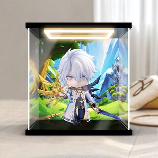 适用星铁道/定金 白厄粘土人手办 miHoYo模型亚克力回灯收纳盒