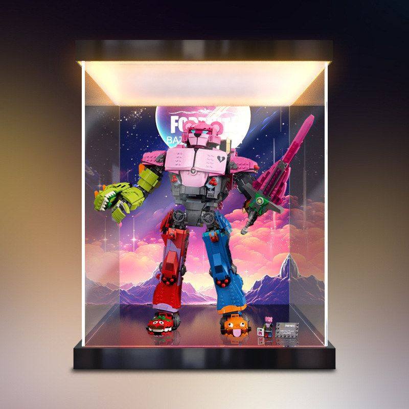 适用乐高77078机甲小队首领 碉堡之夜模型手办灯箱亚克力收纳盒,居家布艺,收纳盒,淘宝优惠券,粉丝福利购,淘宝优惠卷