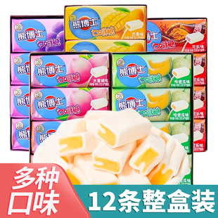 条水果味夹心混合口味网红儿童休闲零食 熊博士口嚼糖果汁软糖22g
