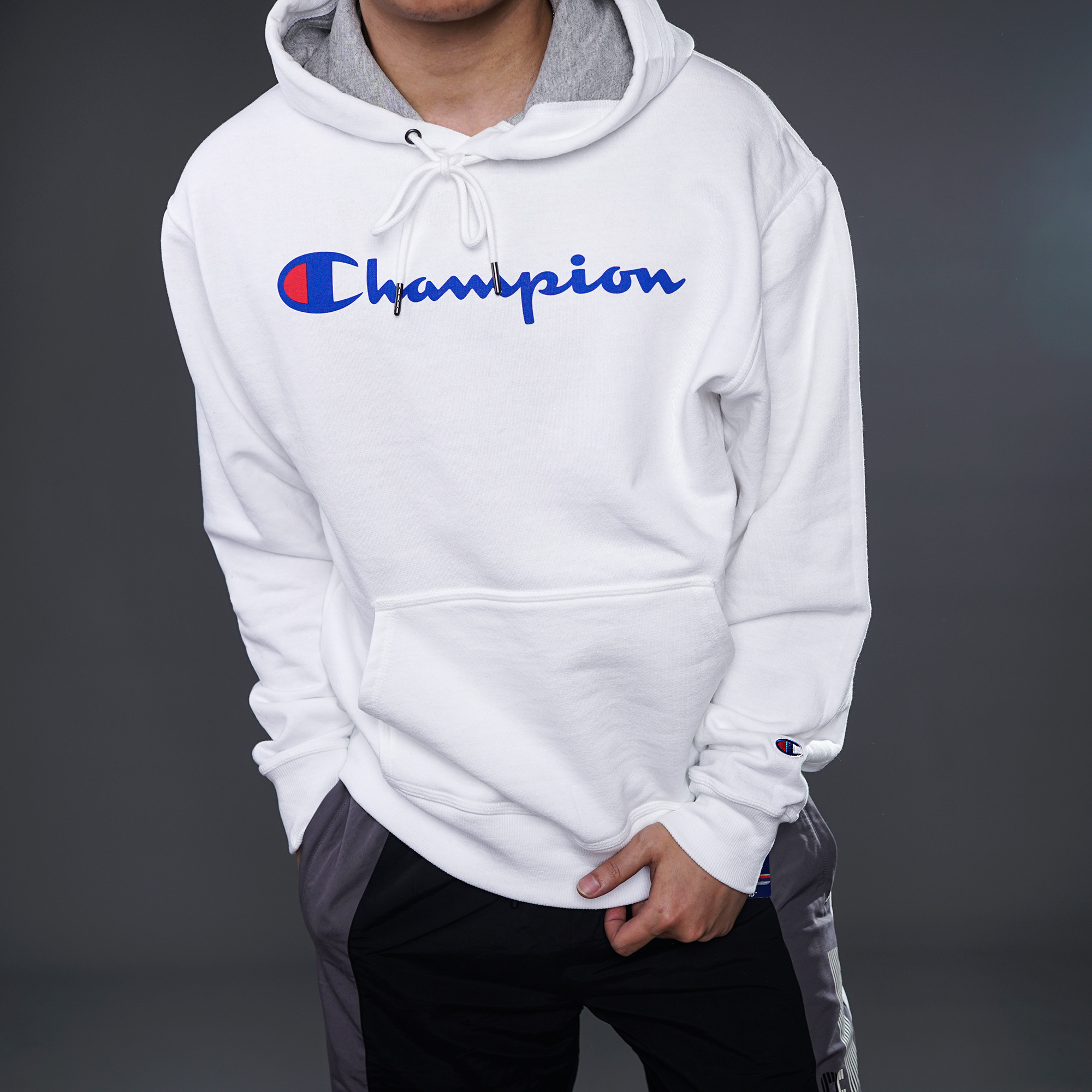 champion草写美版现货套头卫衣