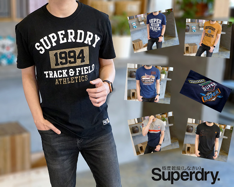 superdry英国圆领短袖t恤现货图片