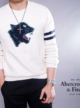 清仓特价美国Abercrombie Fitch男af秋季柔软针织衫毛衣现货