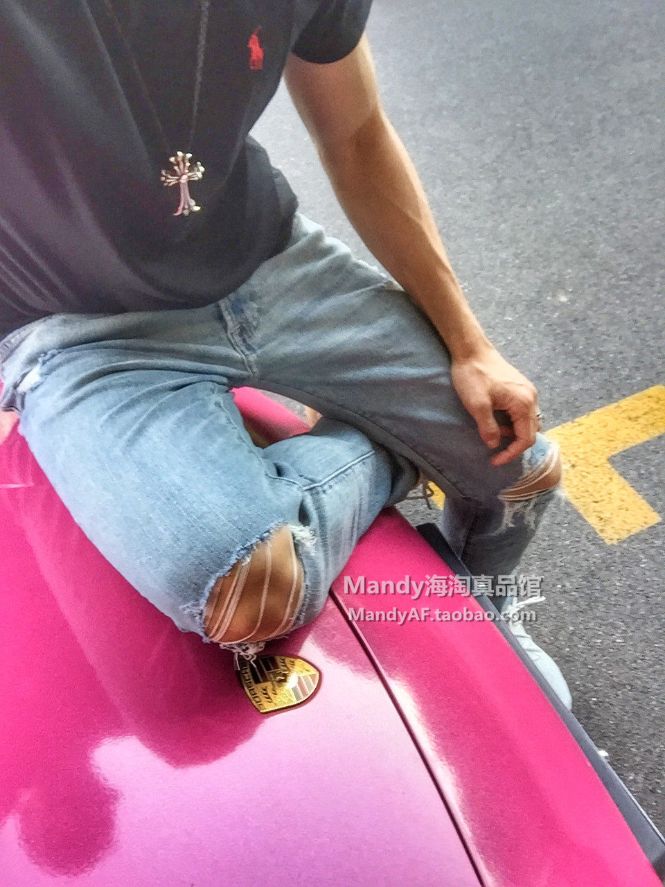 af美国修身水洗弹力牛仔裤