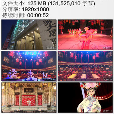 北京梅兰芳大剧院舞台戏剧表演 剧场演出 高清实拍视频素材