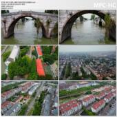 航拍上海松江仓城 历史文化风貌 4k超清实拍视频剪辑素材