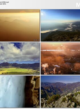 地球四季变化春夏秋冬大好河山绿水青山壮丽山川河流水质视频素材