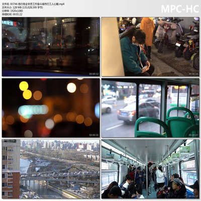 各行各业辛苦工作奋斗城市打工人心酸 高清实拍视频素材