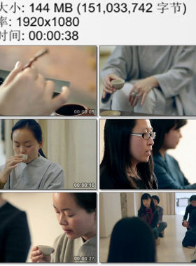 茶文化 品茶休闲 打坐静心 都市慢生活 高清实拍视频素材