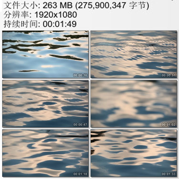 水面涟漪水特效 湖面波浪 高清实拍视频素材