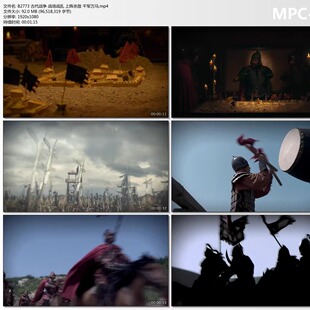 古代战争 战场战乱 上阵杀敌 千军万马 高清实拍视频素材