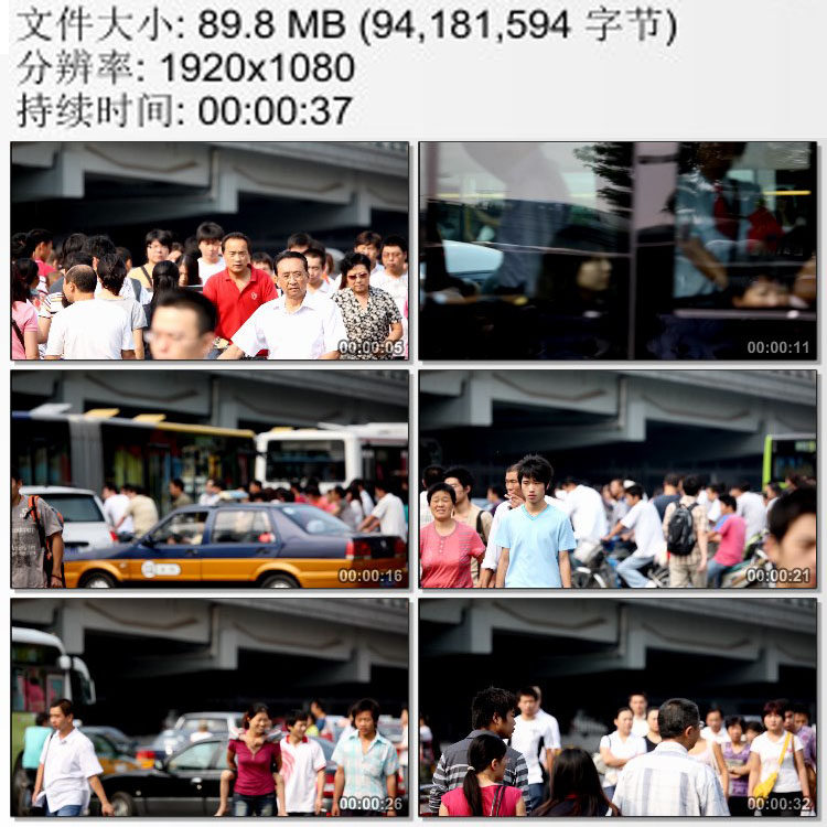 北京街头行人交通车流实拍素材 延时摄影 高清视频素材1080