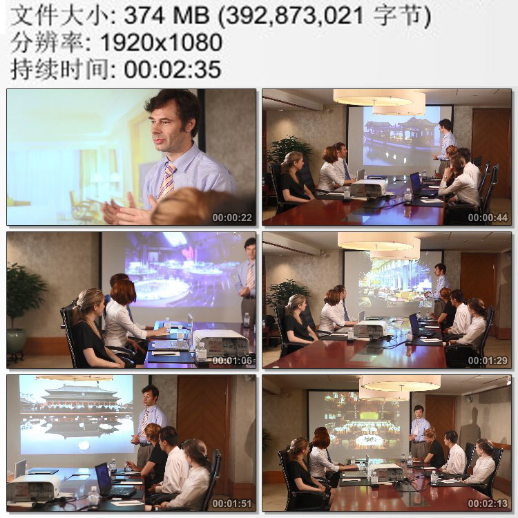 星级酒店高管开会业务会议 部门经理业务交流 高清实拍视频素材