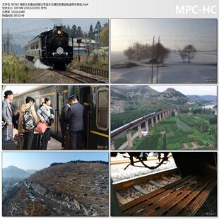 绿皮火车春运回家过年返乡交通历史春运轨道列车客运高清视频素材