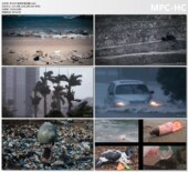 地球环境问题全球世界大气污染水污染空气垃圾场火灾水灾视频素材