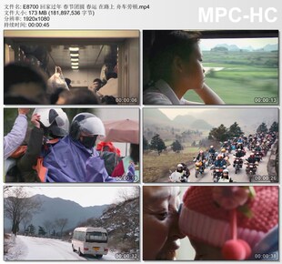 回家过年春节团圆 春运 在路上 舟车劳顿 高清实拍视频素材