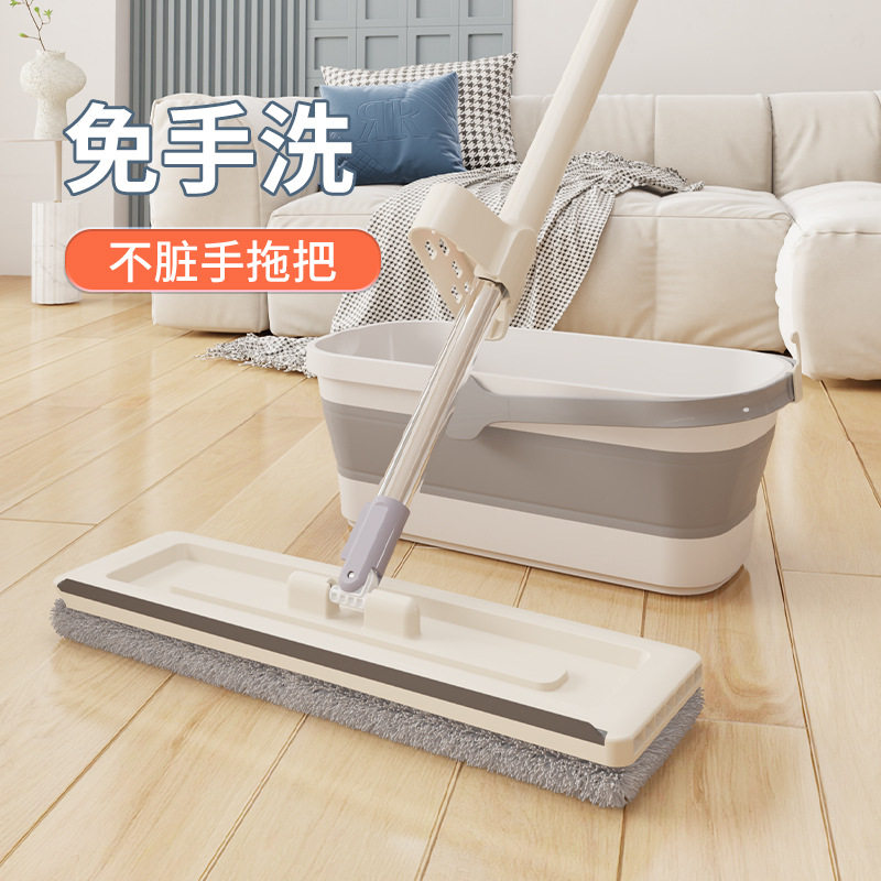 索帮牌拖把品牌正品平板免手洗一拖净懒人自动拖地神器大号墩布