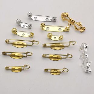 别针异形安全别针1铜小饰品材料配件金属DIY胸牌 胸针徽章胸章德式