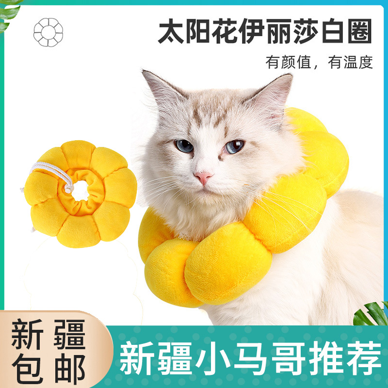 皮皮淘太阳花充棉伊丽莎白软圈防