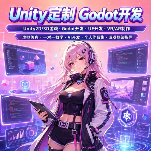 Unity，UE，Godot开发定制小游戏