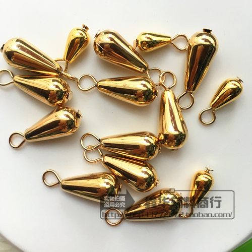 金珠8x16mm水滴电镀饰品配件珠子