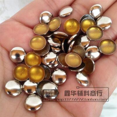 diy3-15mm半圆柳钉铜烫片粘钻
