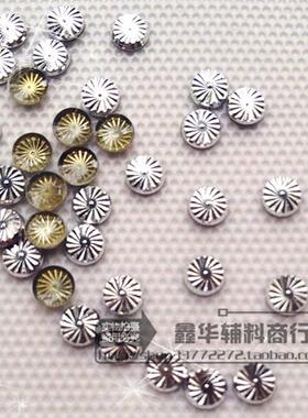 diy金属圆形螺纹铆钉珠子