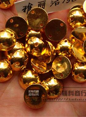 半圆双孔枪黑14mm面手金色