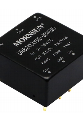 URB2405YMD-30WR3G金升阳宽压9~36V输入隔离稳压5V/6A 30W输出