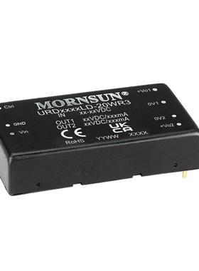 URD480524LD-20WR3金升阳DC-DC输入18-75V转双路正5V24V全新原装