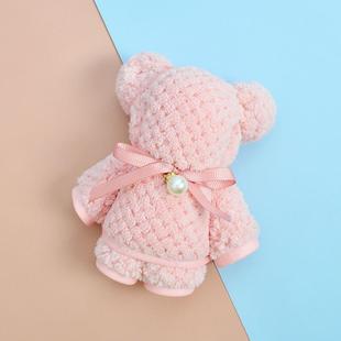 小熊毛巾伴手礼结婚庆喜铺糖用品红色新年母亲节小礼物品