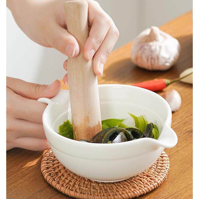 老式擂钵擂辣椒米糊擂茶牙钵手工中药研磨器家用捣蒜器土陶抖椒碗