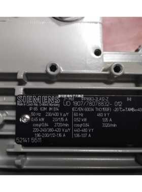 西门子风机电机1PP9063-2LA12-Z 1PP9063-2LA92-Z 0.45KW 2P B14