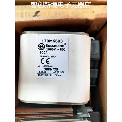 熔断器|Bussmann_170M6603_FUSE1000V/900AaR3B(全新原包装